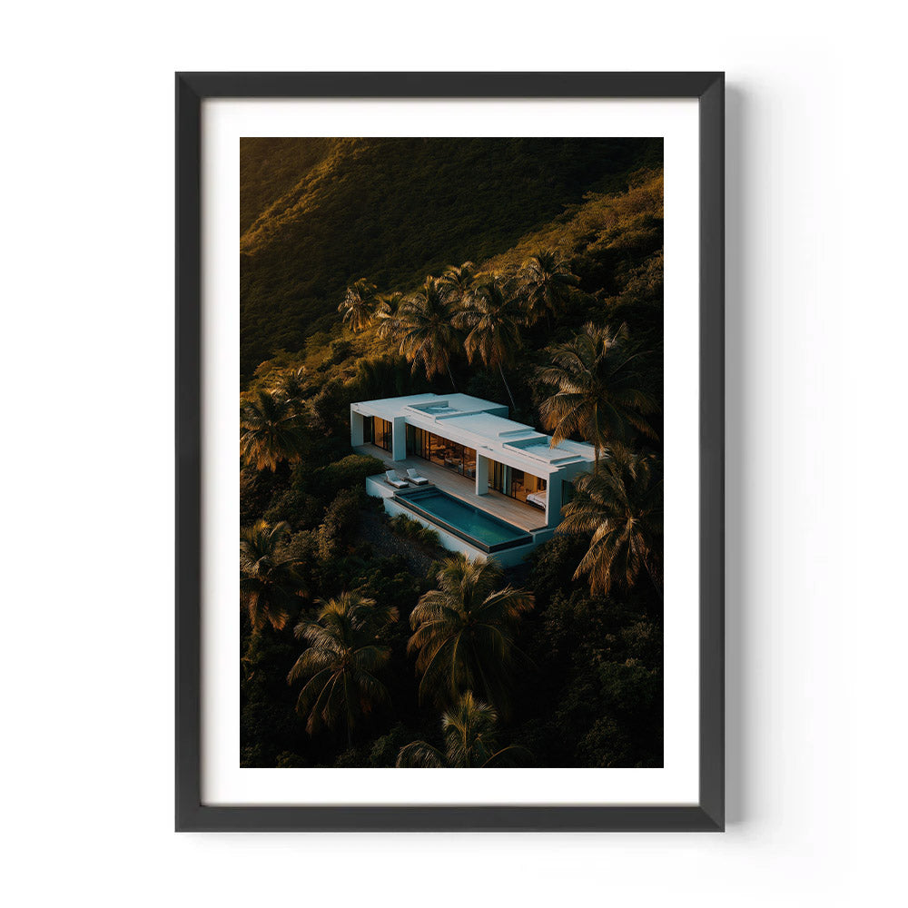 Modern Villa in the Tropics Poster