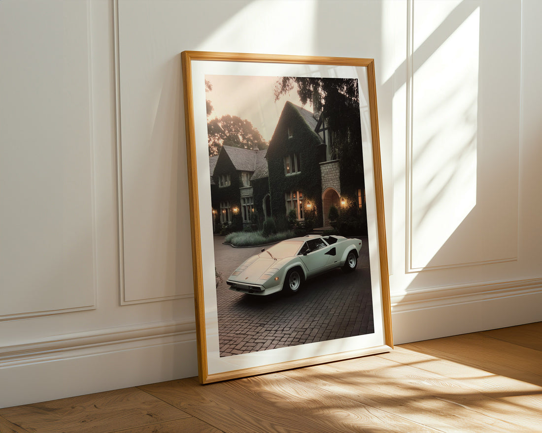 Countach at the Mansion Poster