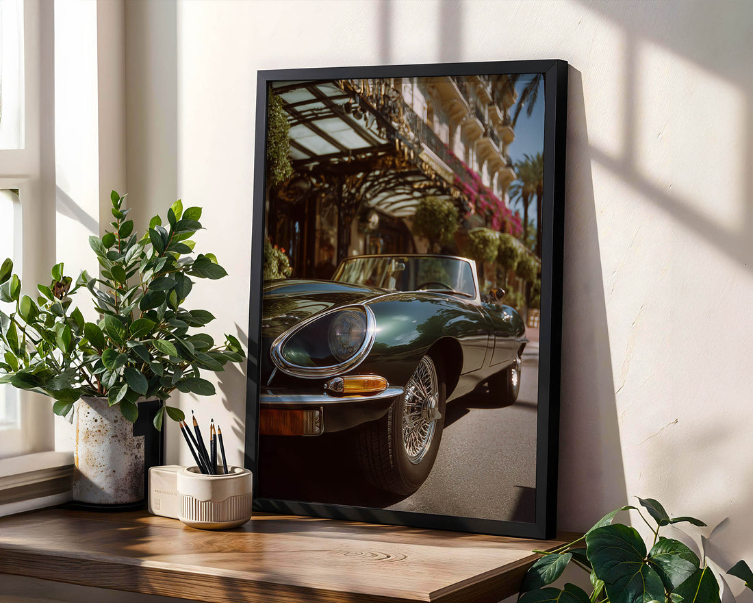 Jaguar E-Type Riviera Poster