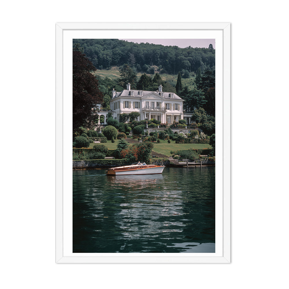 Lake Lugano Villa Poster