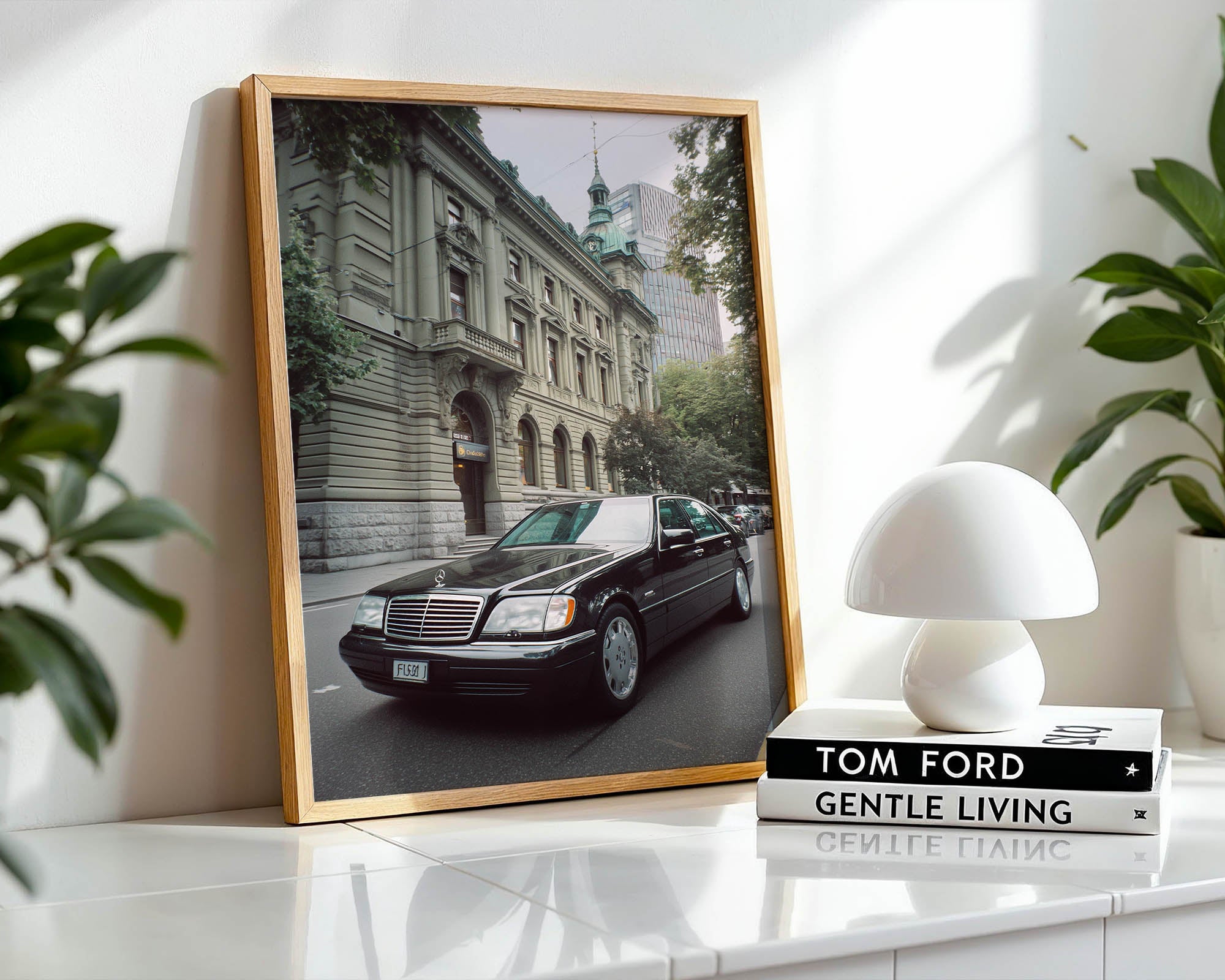 Mercedes S-Class in Zurich Poster