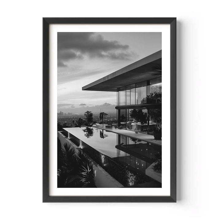 LA Hillside Villa Poster