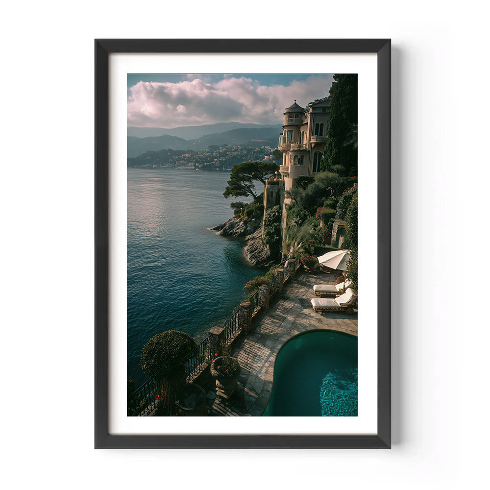 View over the French Riviera Poster