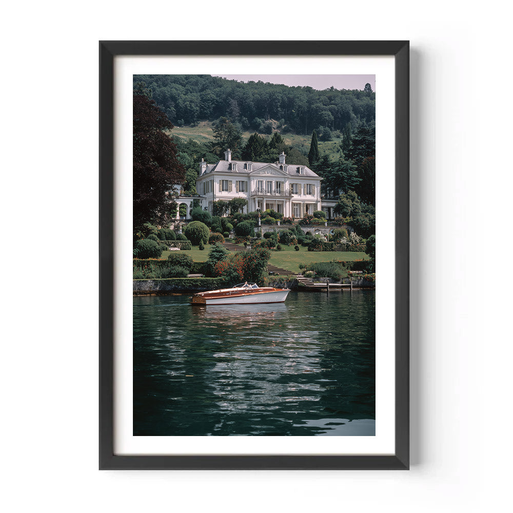 Lake Lugano Villa Poster