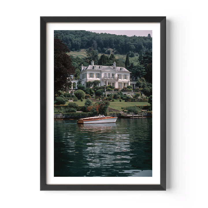 Lake Lugano Villa Poster