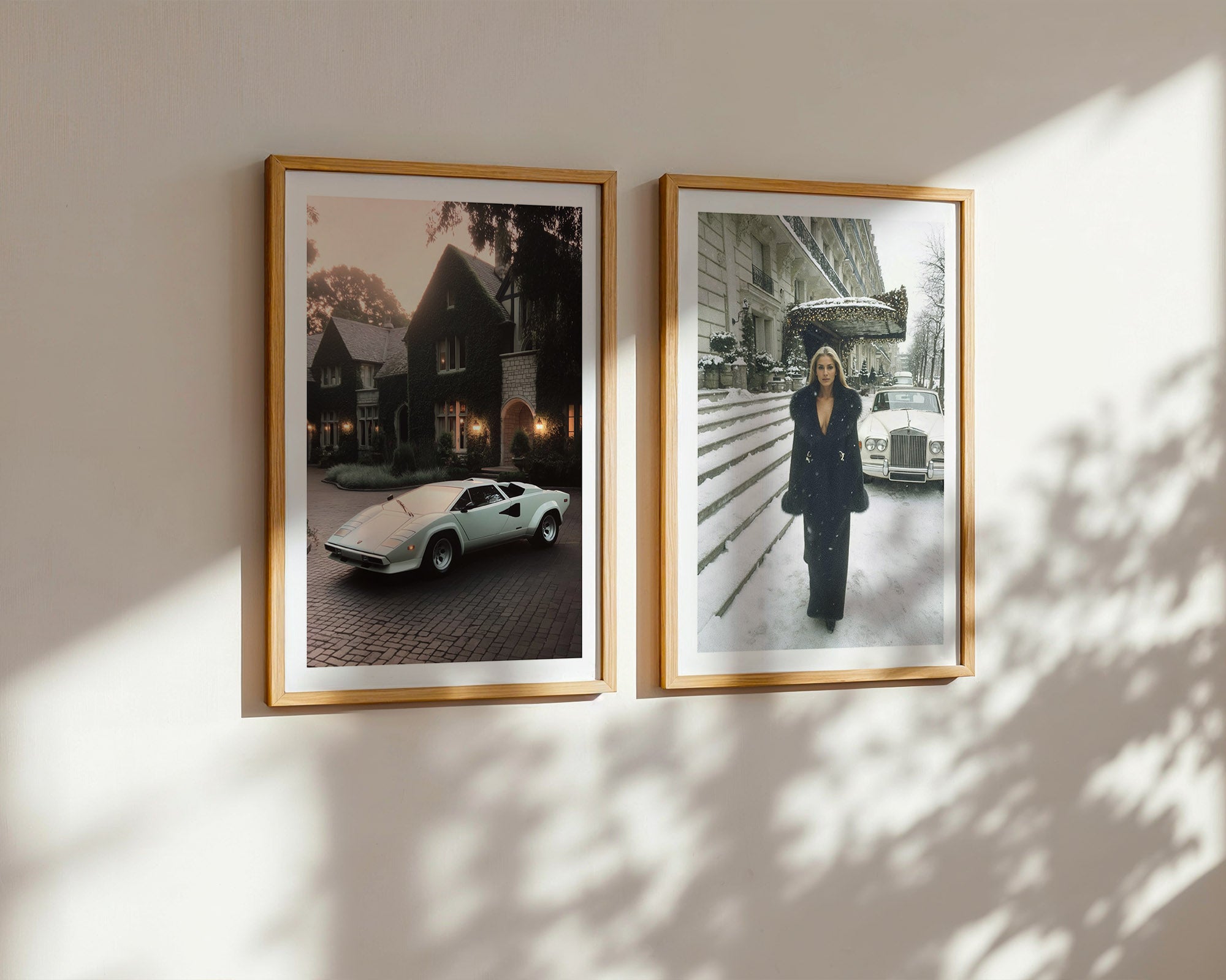 Winter Parisian Elegance Poster