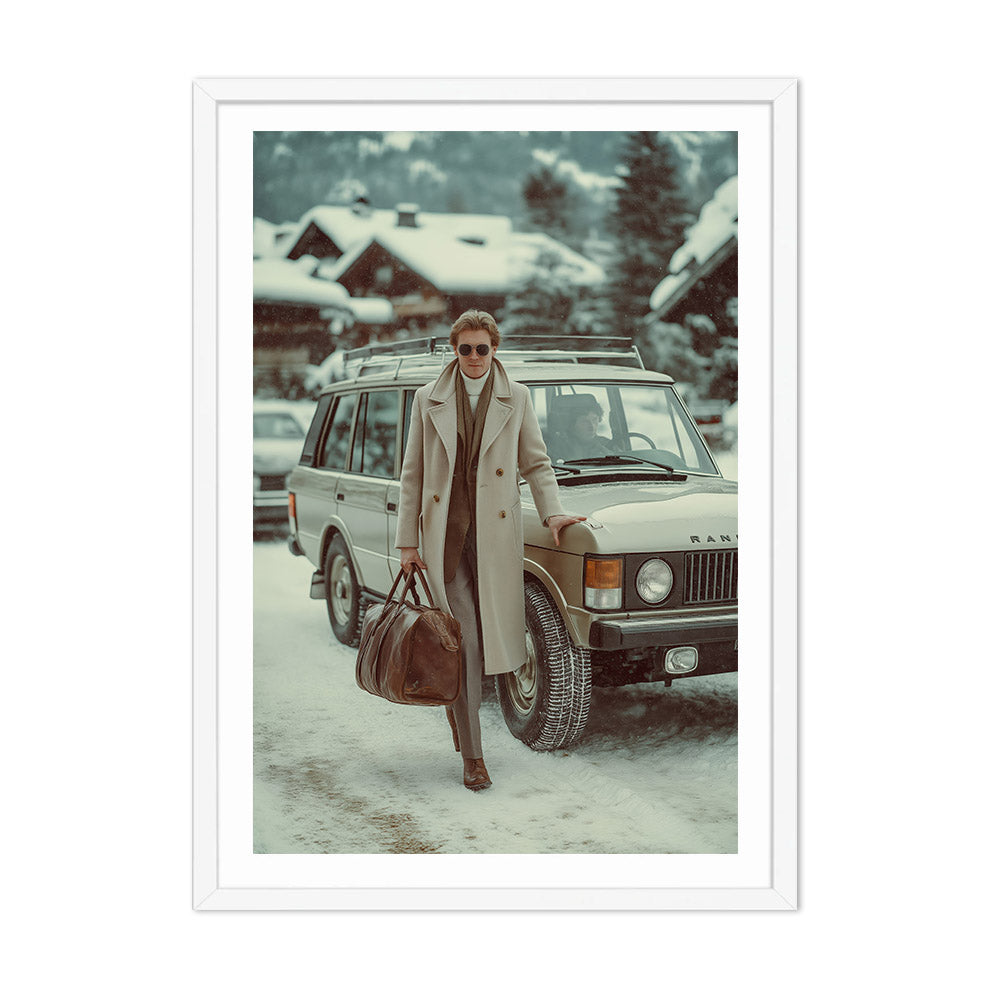 Winter Arrival in Gstaad Poster