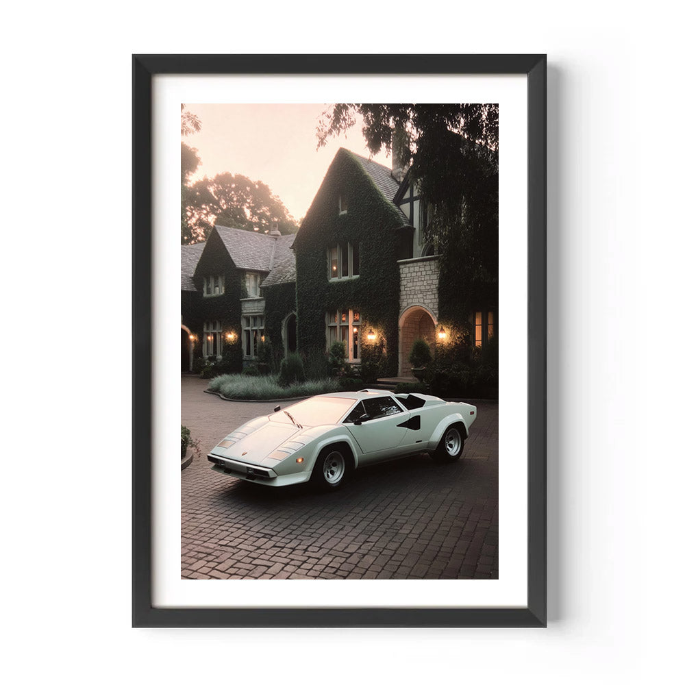 Countach at the Mansion Poster