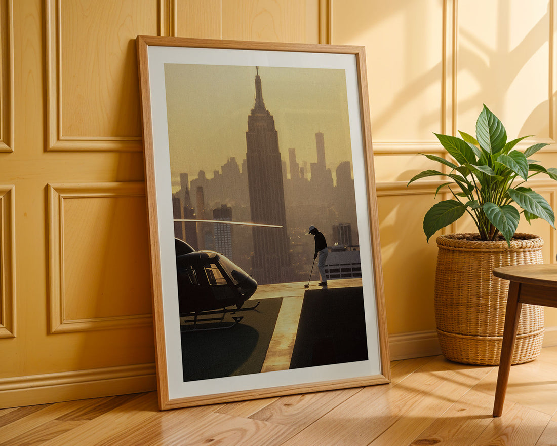 Swinging Above Manhattan Poster