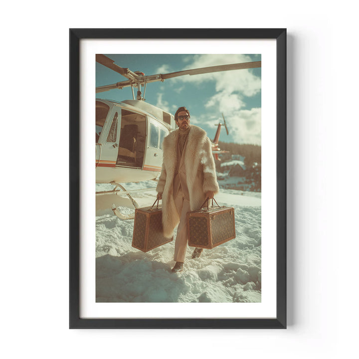 Alpine Jet-Set Arrival Poster