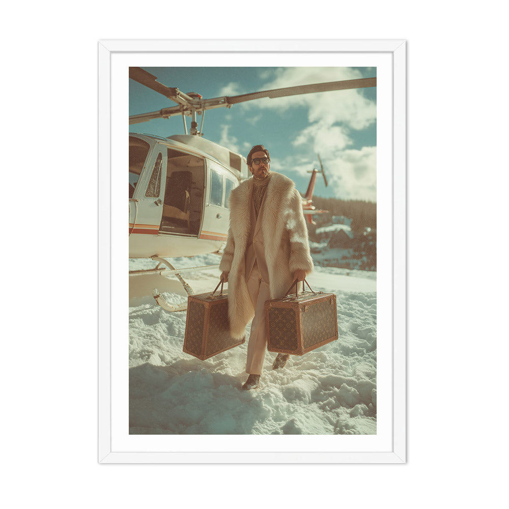 Alpine Jet-Set Arrival Poster