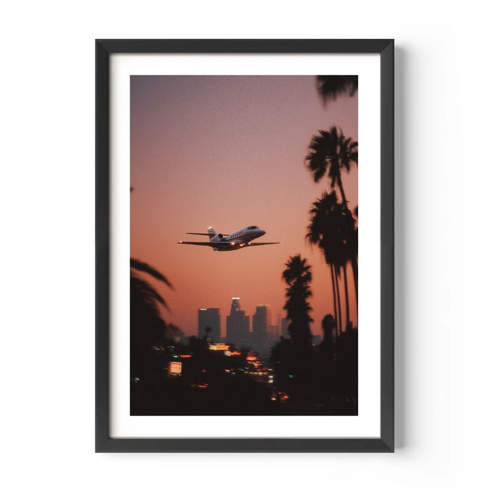 Jet Over Los Angeles Poster
