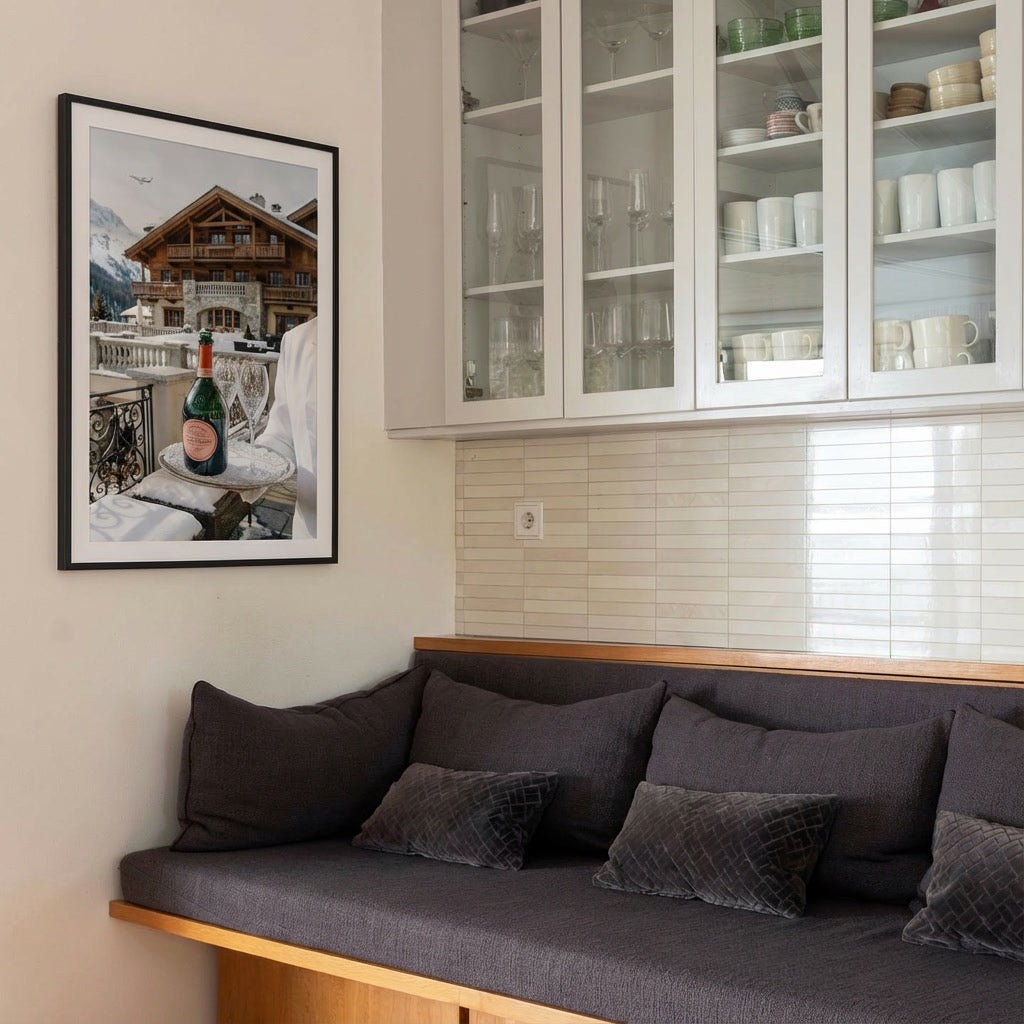 Champagne Arrival in Gstaad Poster