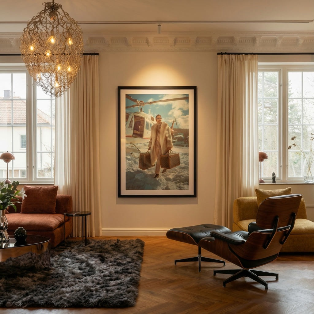 Alpine Jet-Set Arrival Poster