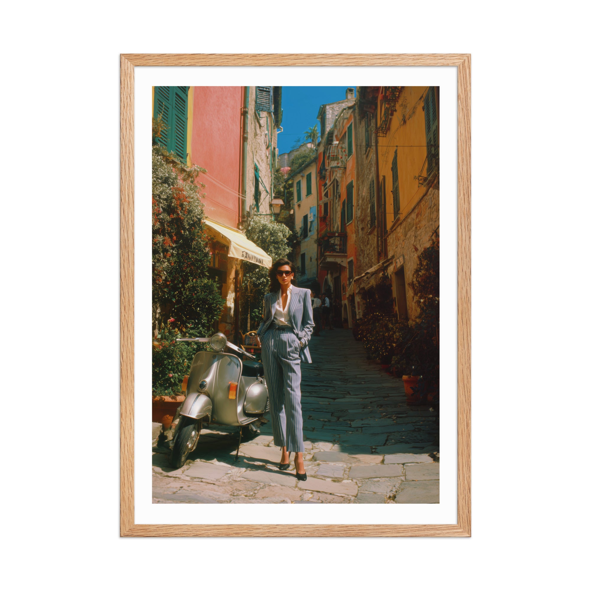 Vespa of Portofino Poster