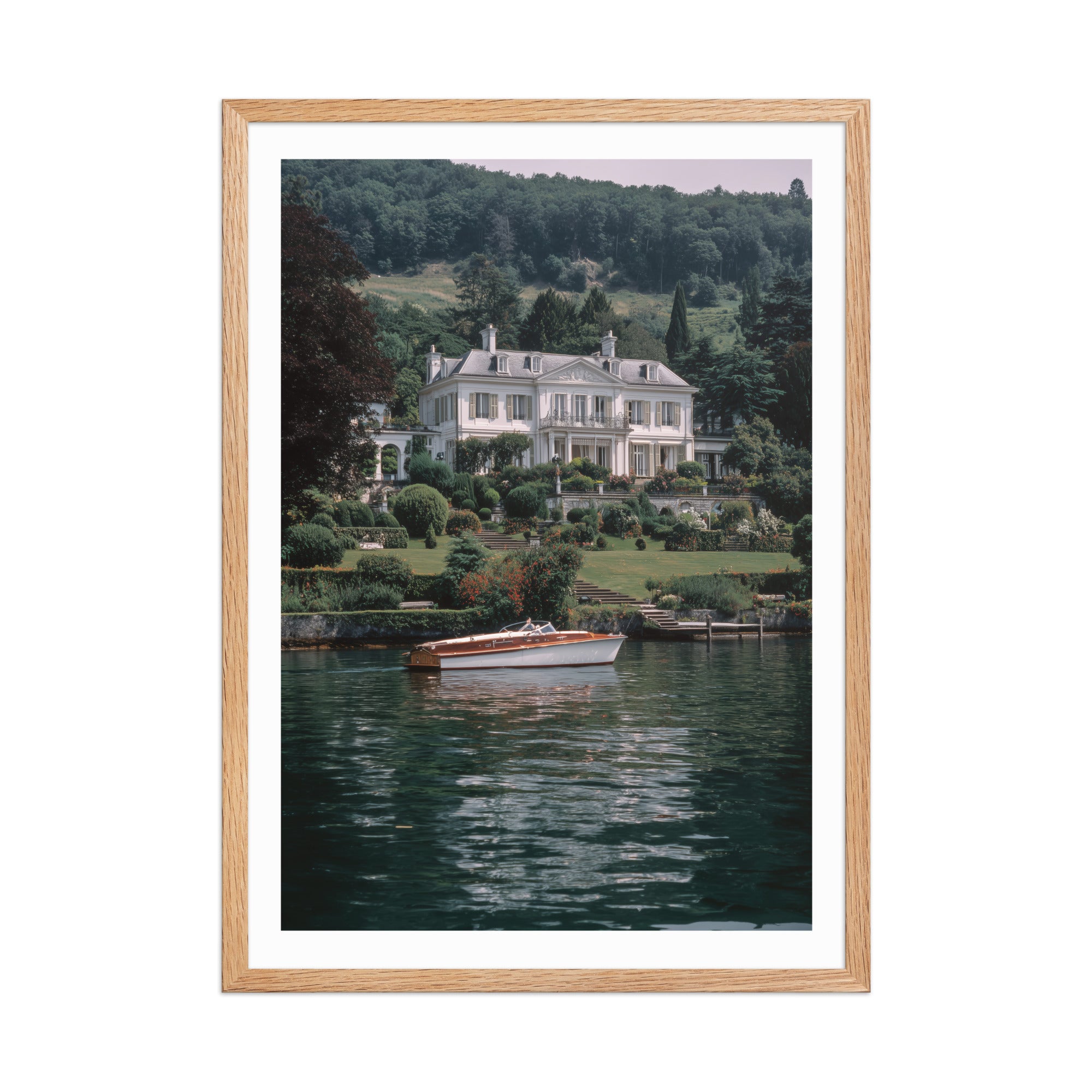 Lake Lugano Villa Poster