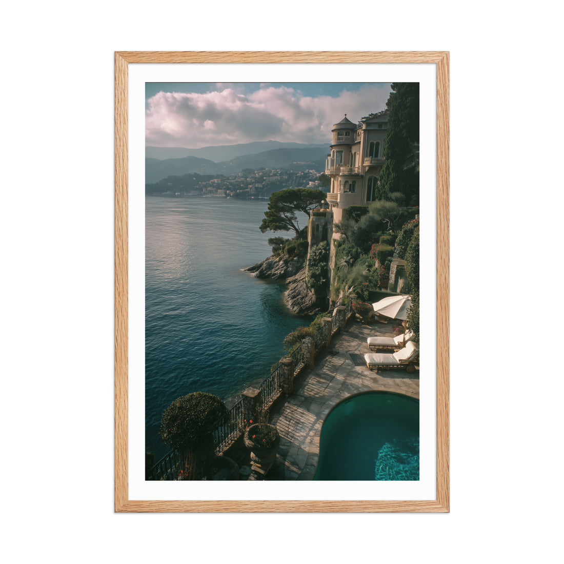 View over the French Riviera Poster