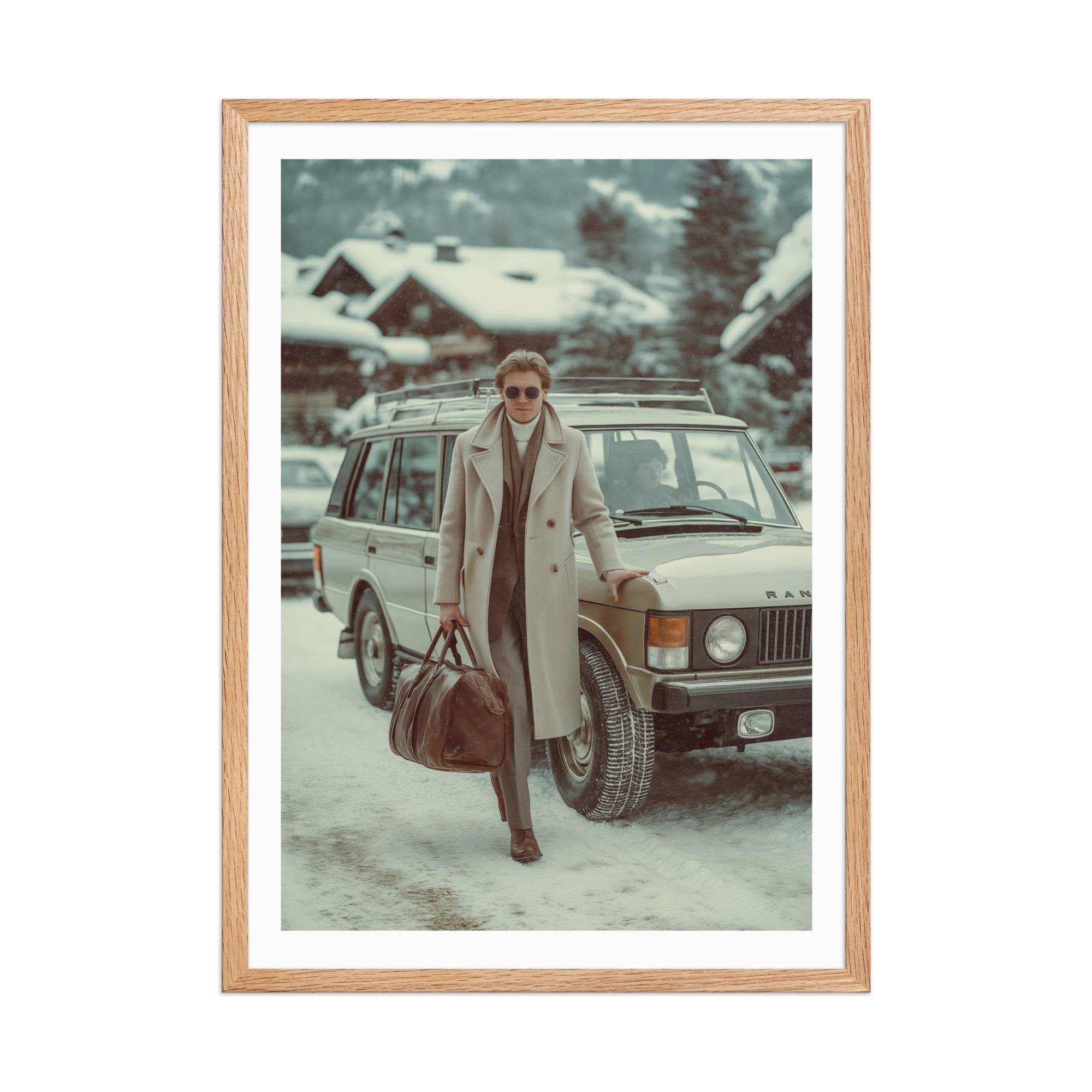 Winter Arrival in Gstaad Poster