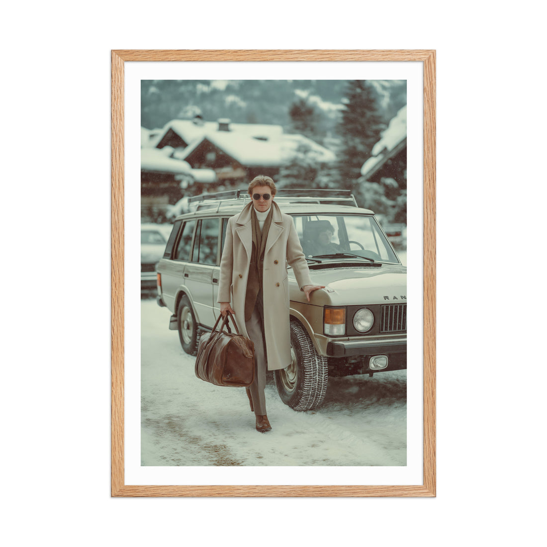 Winter Arrival in Gstaad Poster