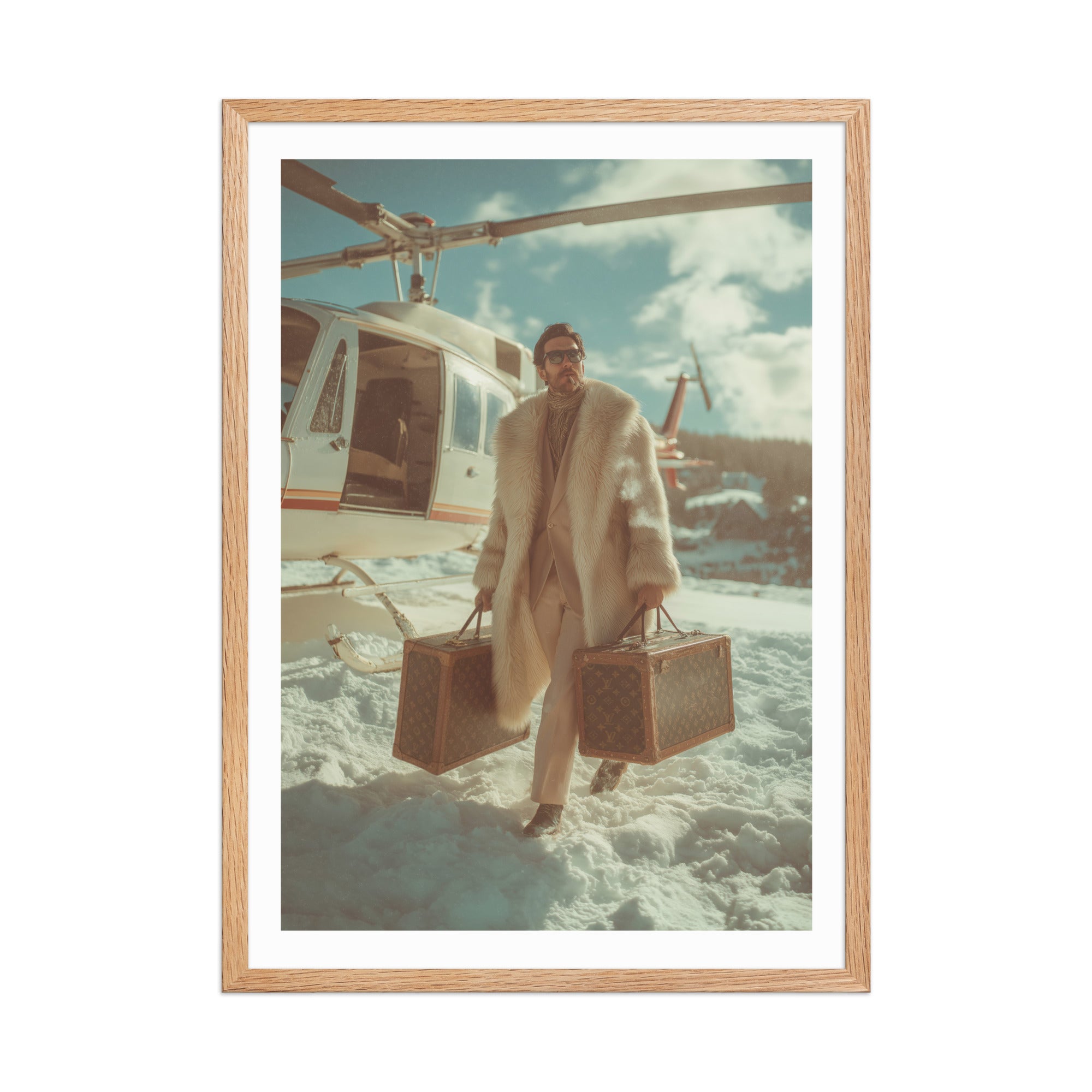 Alpine Jet-Set Arrival Poster