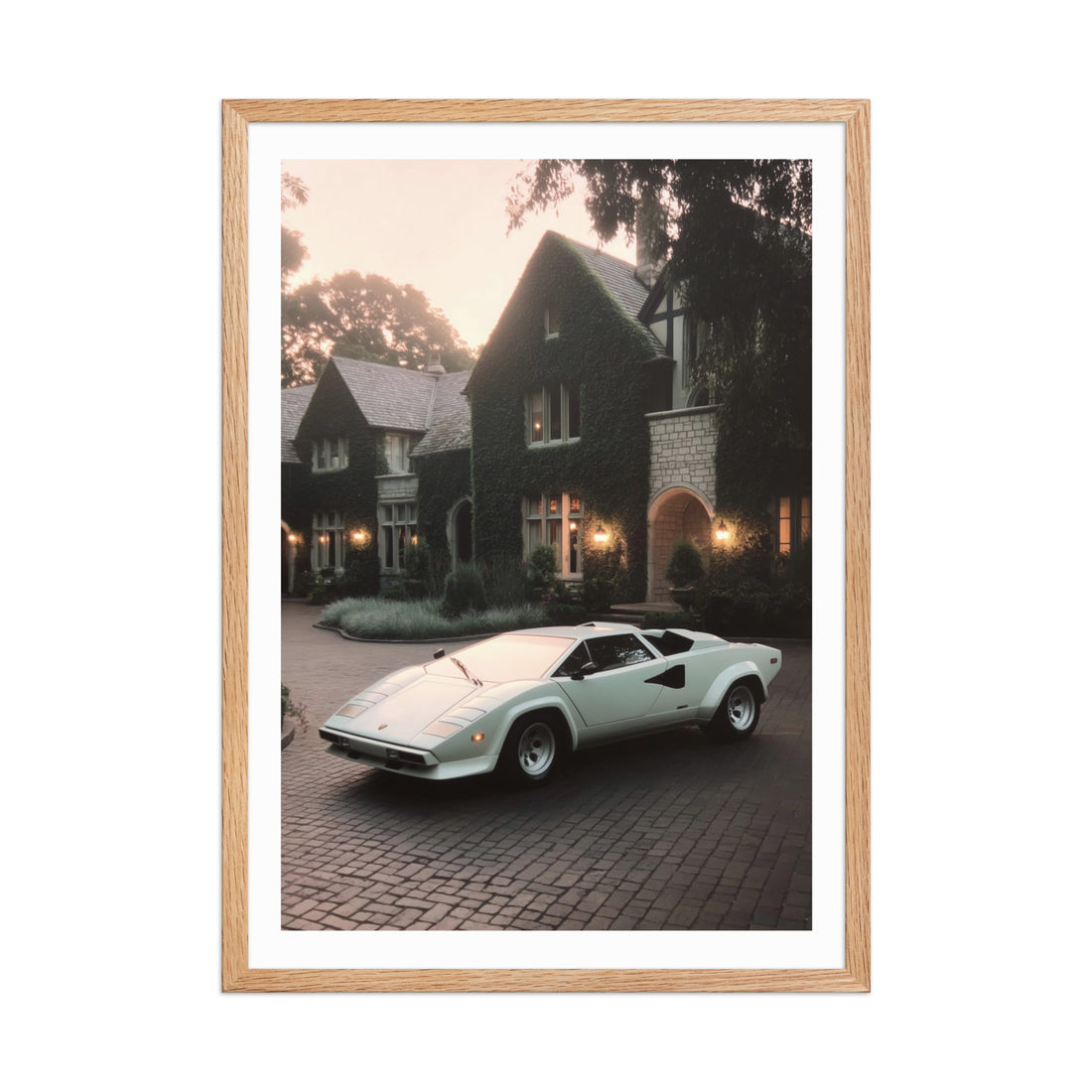 Countach at the Mansion Poster