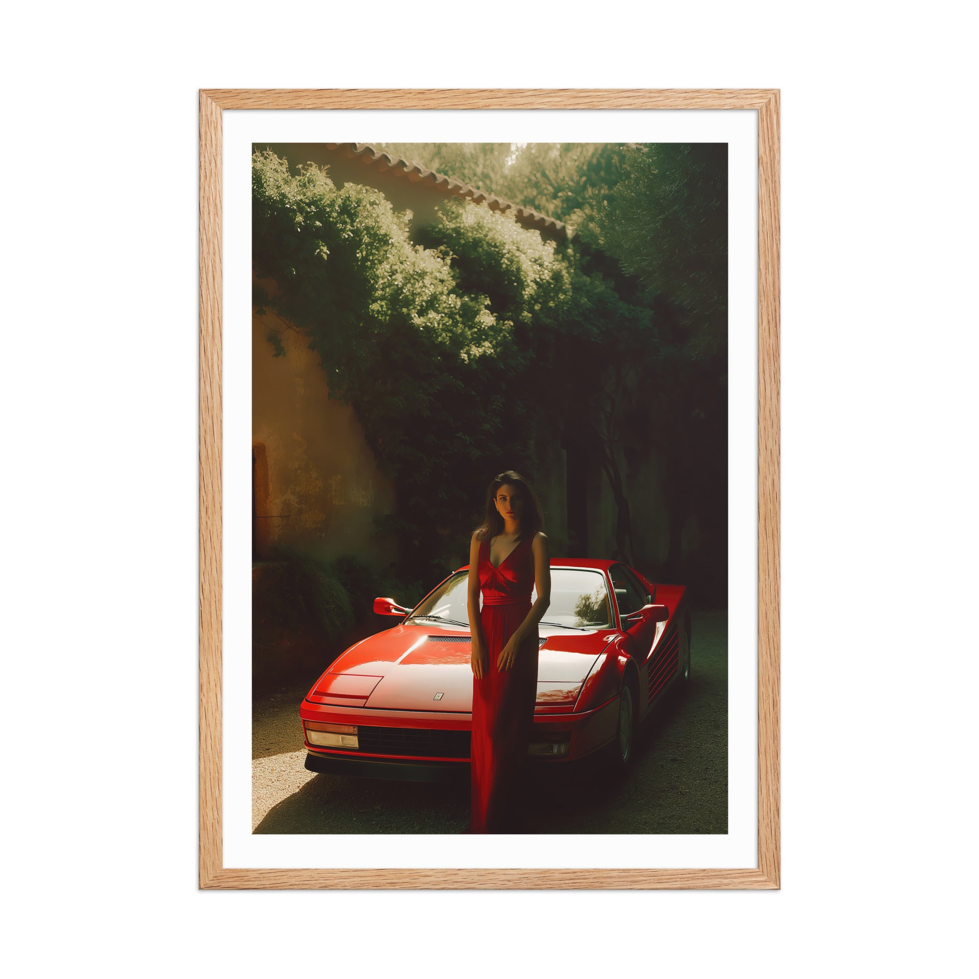 Ferrari & The Lady in Red Poster