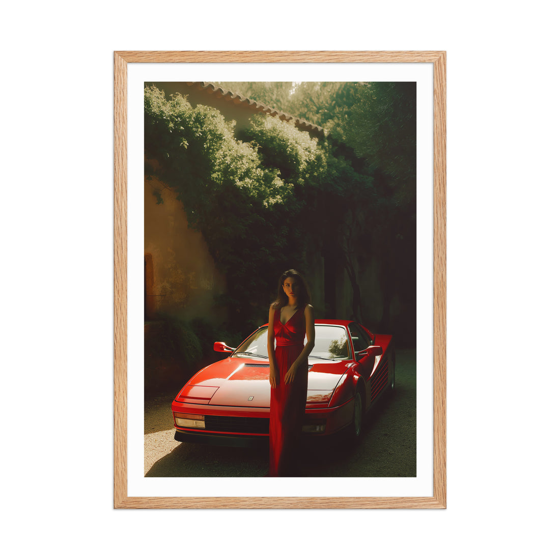 Ferrari & The Lady in Red Poster