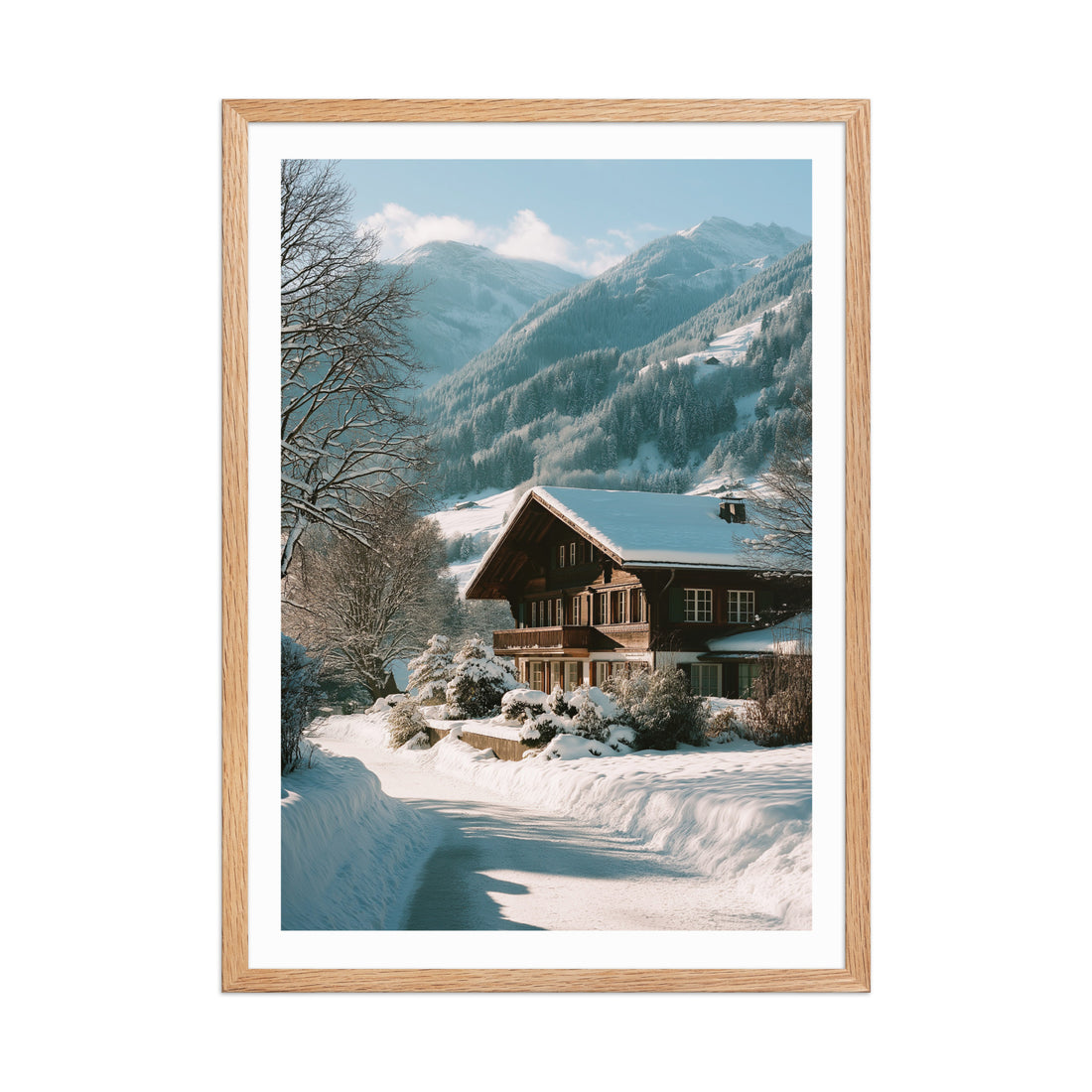 Gstaad Winter Villa Poster