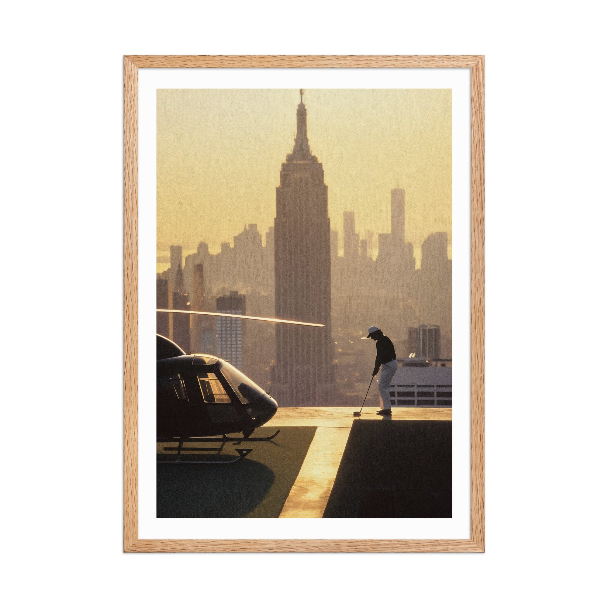 Swinging Above Manhattan Poster