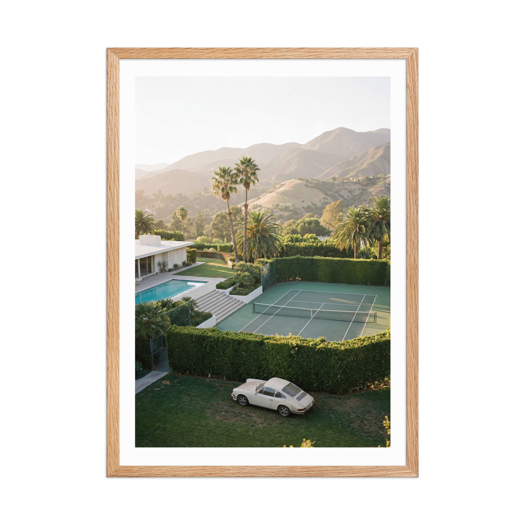 Tennis Court Morning in LA