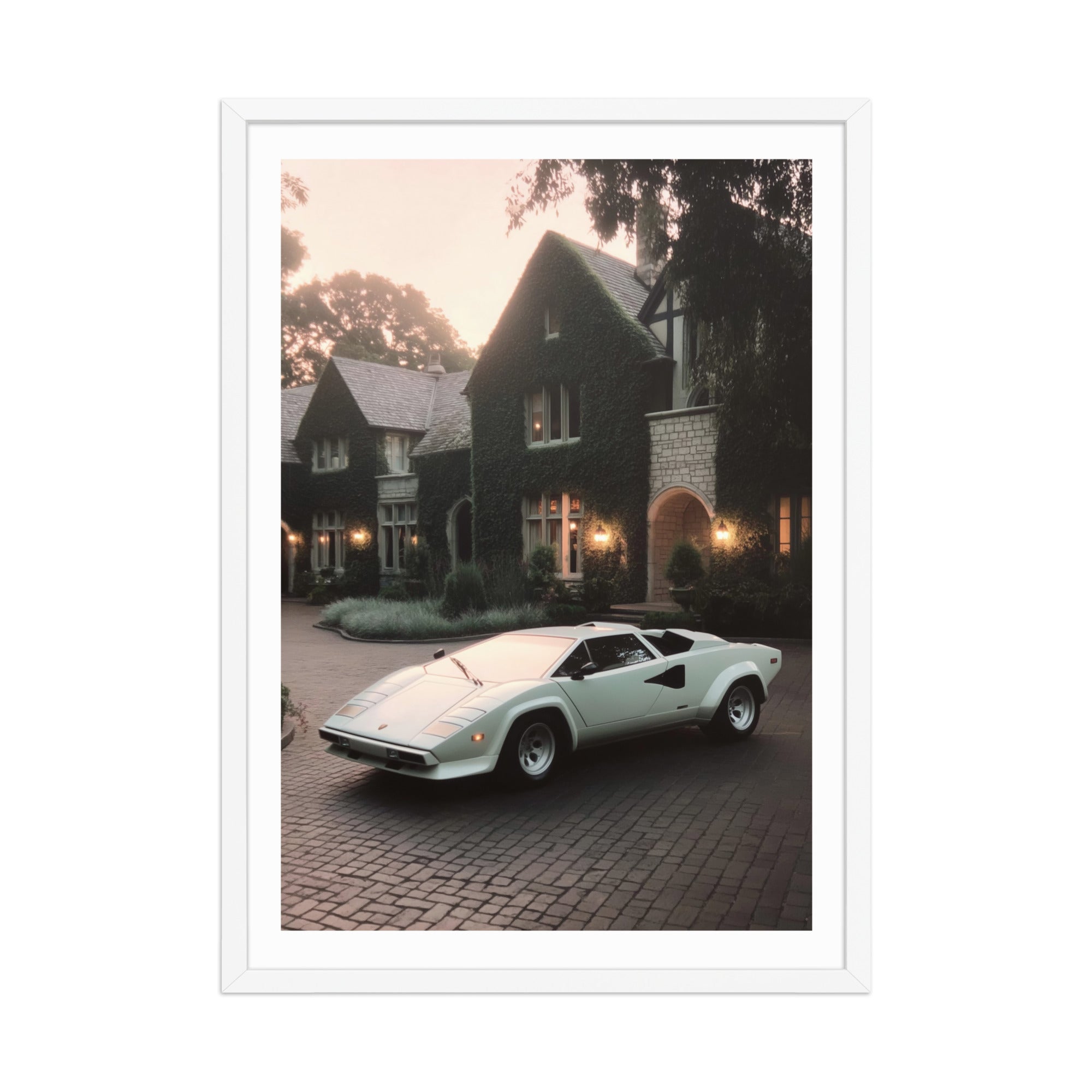Countach at the Mansion Poster