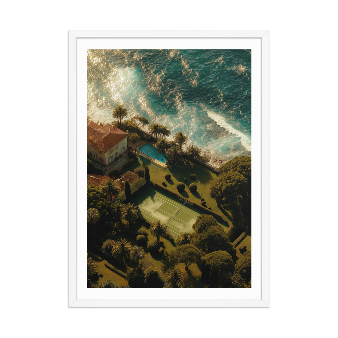 Tennis by the Sea Poster