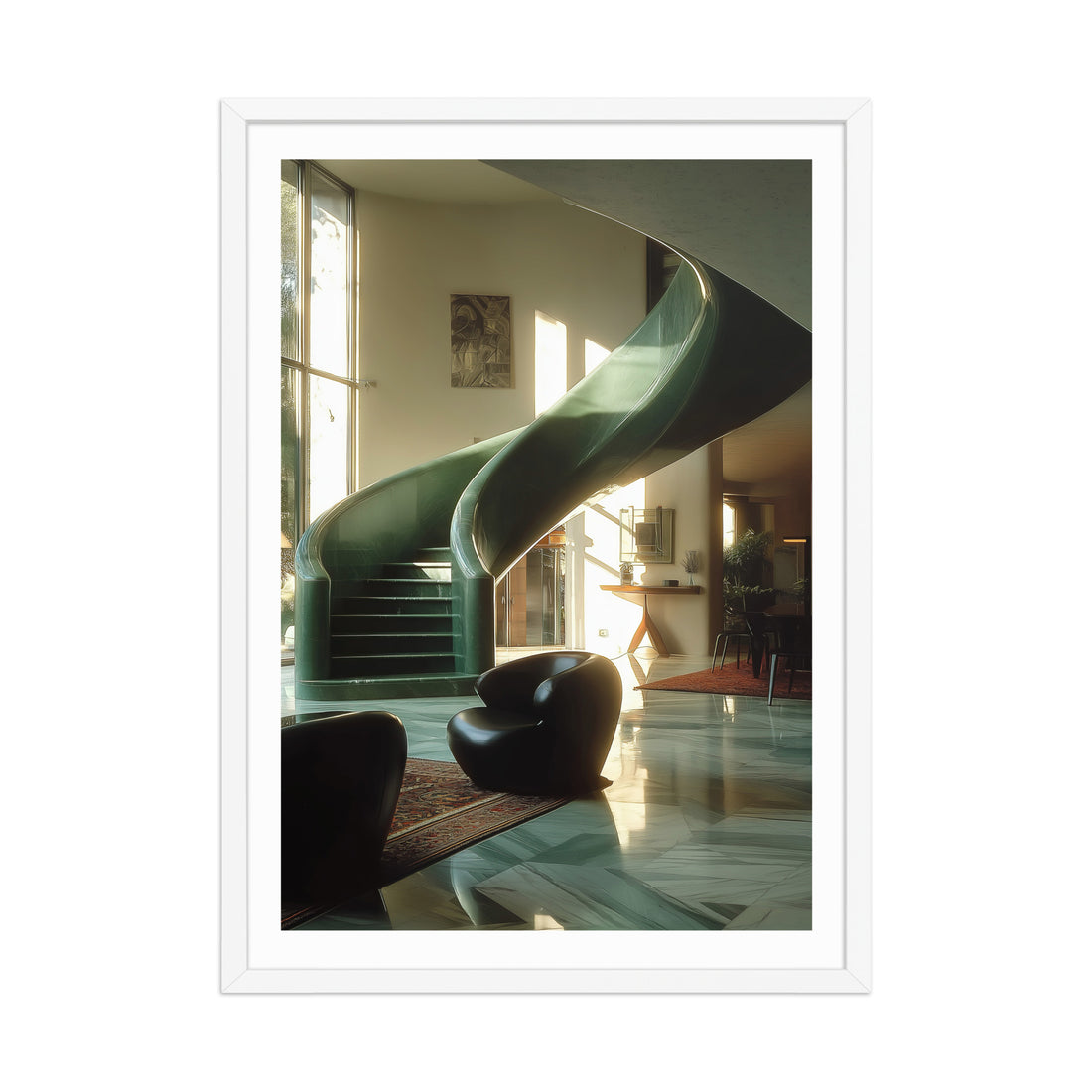 Emerald Staircase Poster