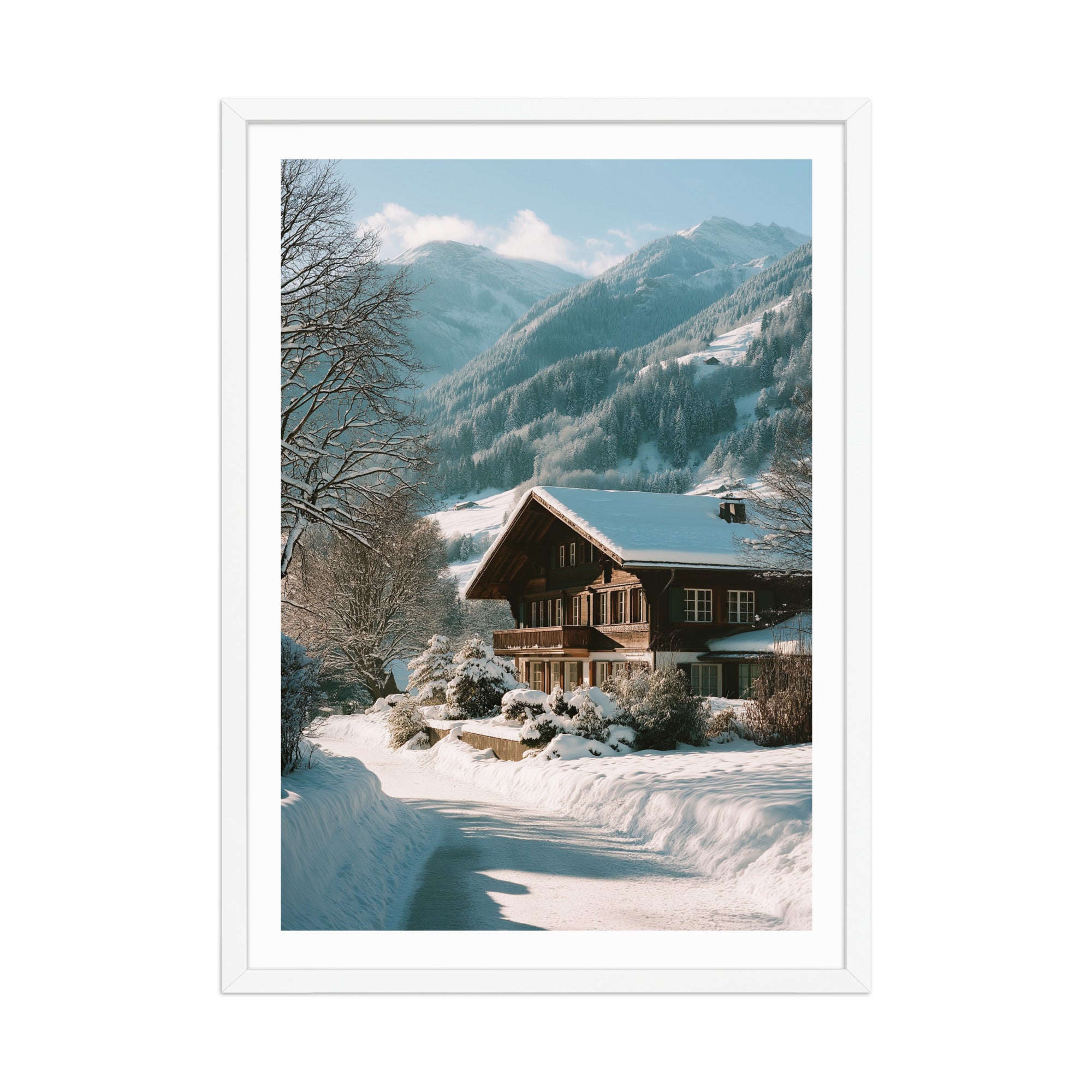 Gstaad Winter Villa Poster