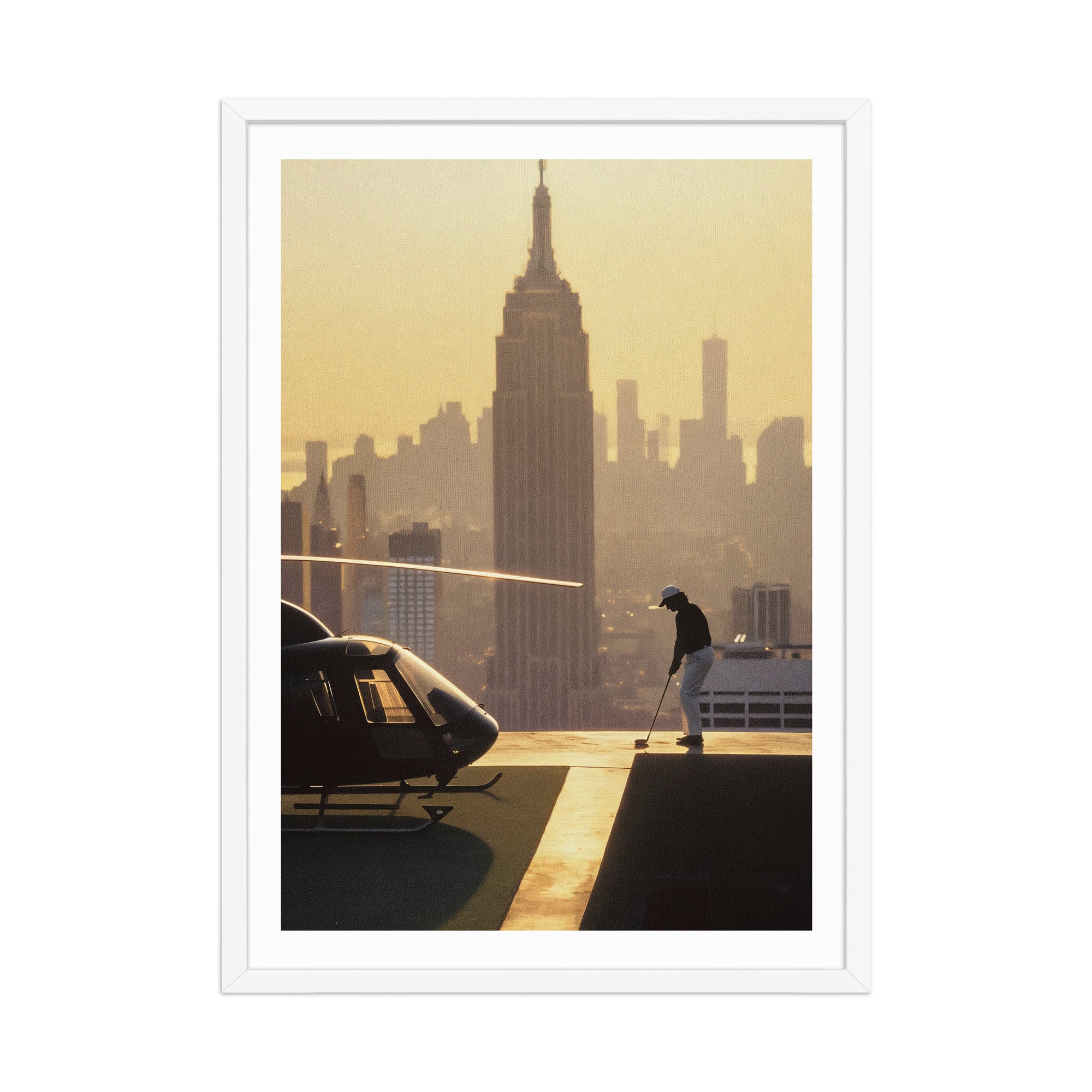 Swinging Above Manhattan Poster