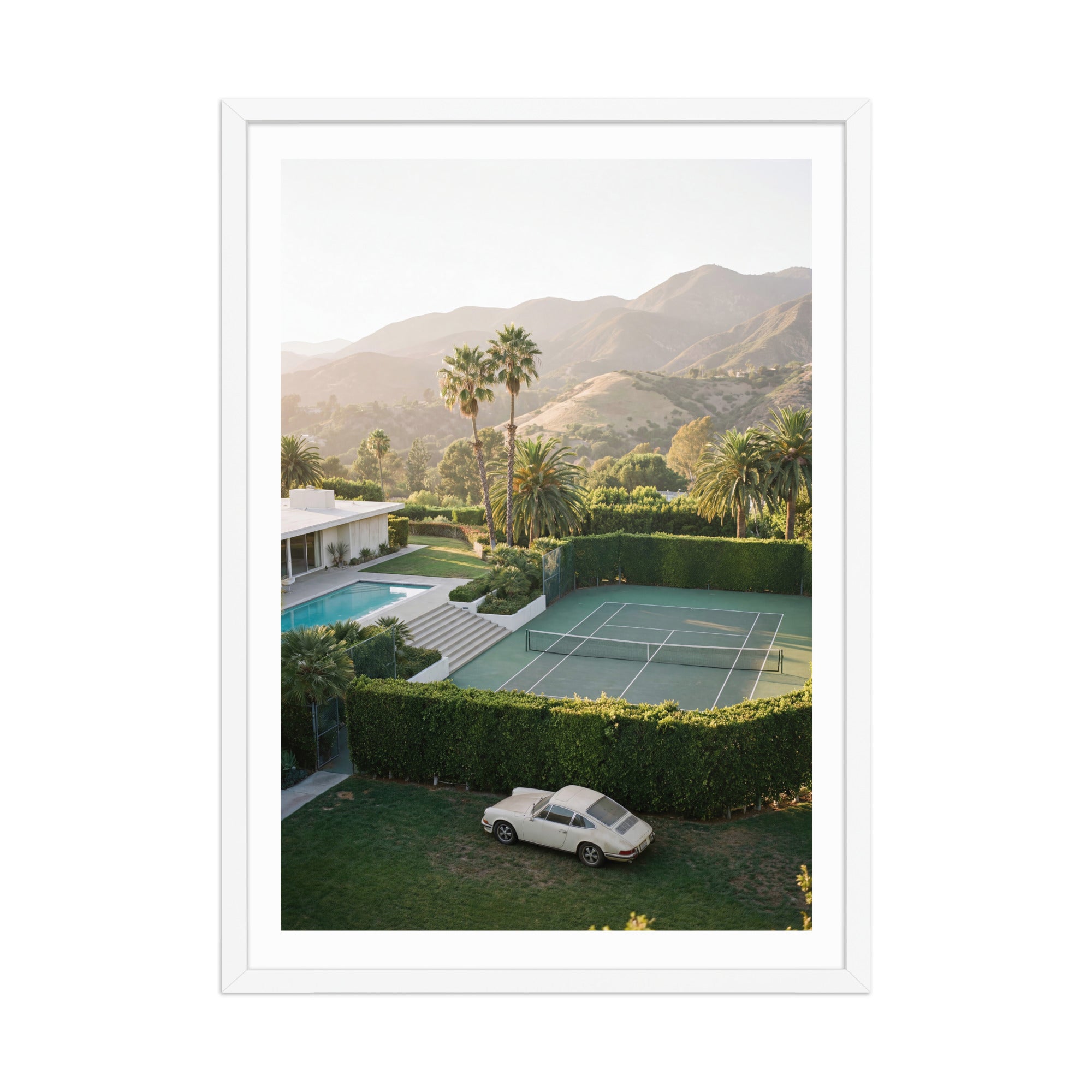 Tennis Court Morning in LA