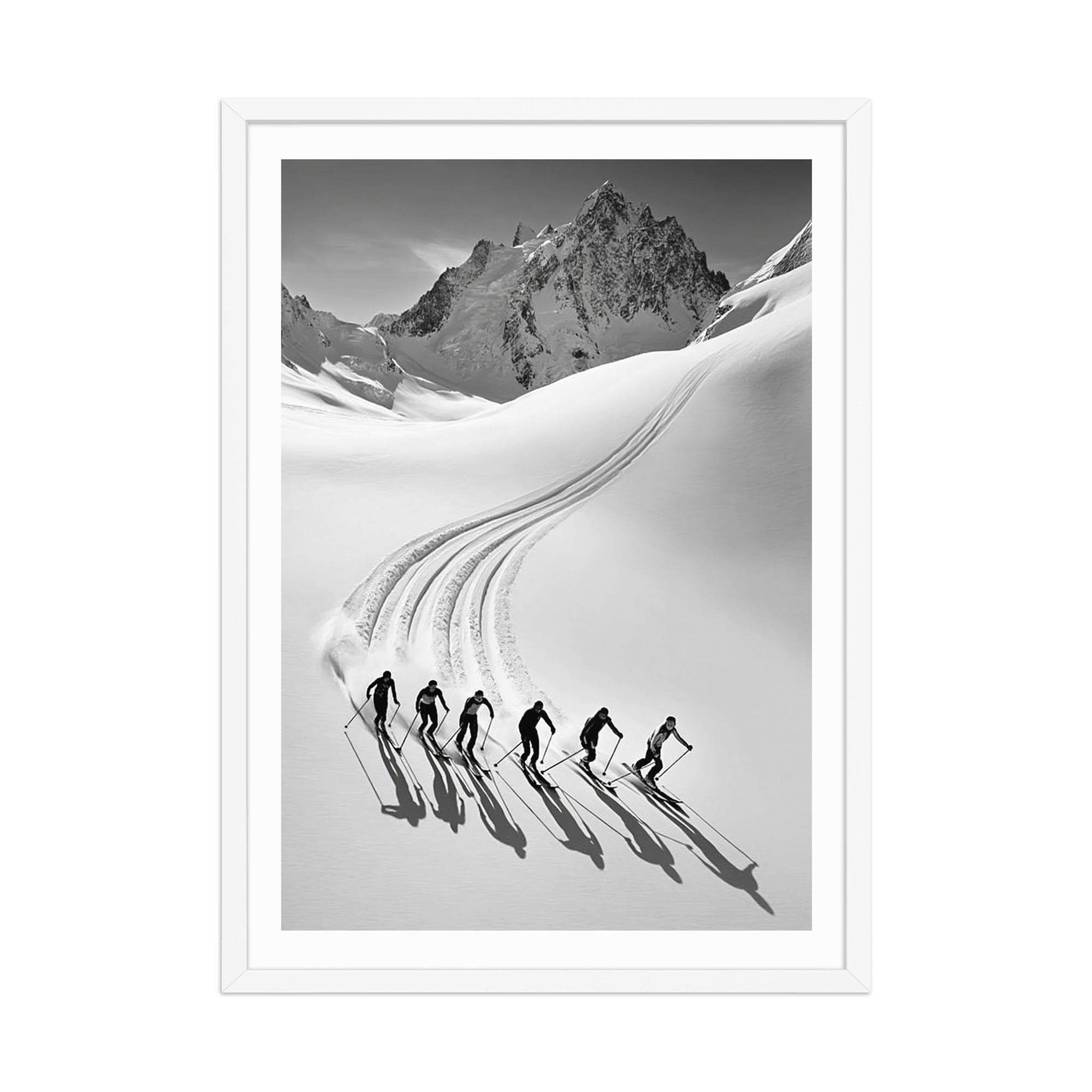Tracks in the Alps